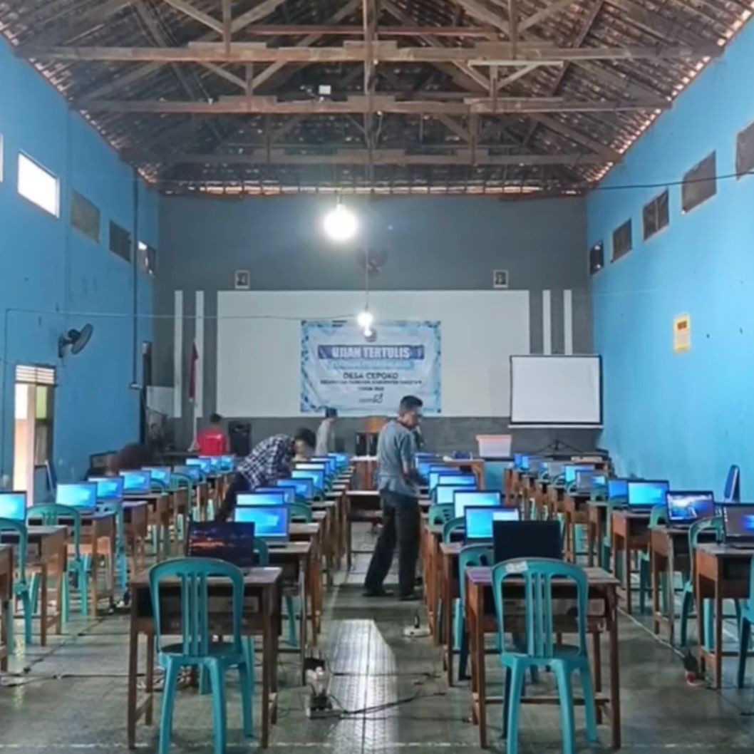 PERSIAPAN LOKASI UJIAN TERTULIS CAT PENGISIAN PERANGKAT DESA TAHUN 2025