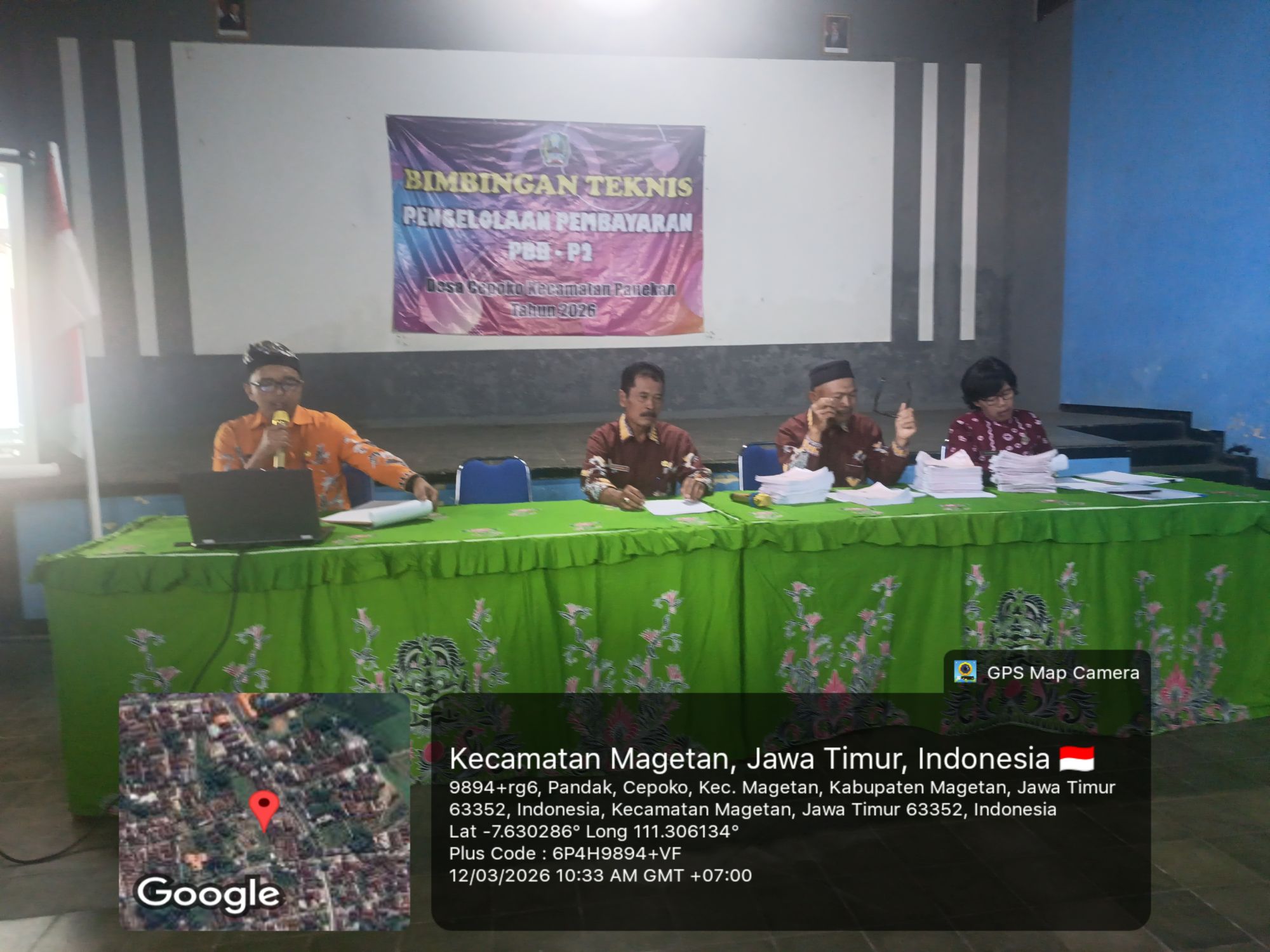 KEGIATAN BIMBINGAN TEKNIS BIMTEK PENGELOLAAN PEMBAYARAN SPPT P2 DESA CEPOKO